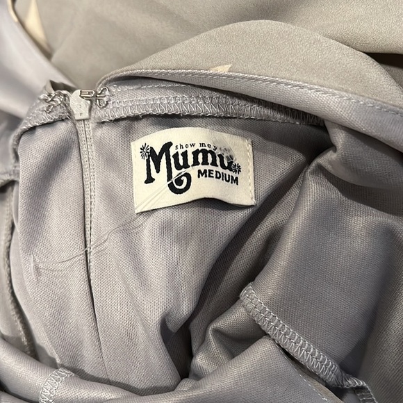 SMYM Jenn Gray Floral Maxi Dress Size M - Picture 7 of 8